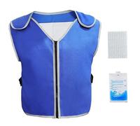 Cooling Vest with 20 Ice Packs - Lightweight Ice Vest for Men and Women Outdoor Work, High-Density Waterproof Lining for All-Day Cooling Comfort for Women