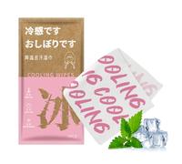 Cooling Wipes, Travel Face Wipes, Instant Refresh Effect and Compact Pack for Summer, Festivals, Running, Gym, Hiking, Camping, Mountaineering, Sports, Workouts