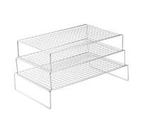Coolings Racks - Cake Cooler Racks, Stainless Steel, Stackable Three Level Bakings Grid Bread Cakes Cakes, Oven Dishwasher Safe Grill, Multi Layer Cooling Tray | for Baking Kitchen Home Use