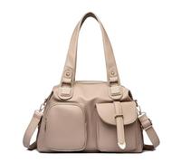 Coolives Women Hobo Shoulder Handbag Women's Top Handle Bag in PU Leather Ladies Shoulder Purse Woman Crossbody Bag Bags for Mother Apricot