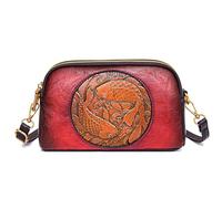 Coolives Women Small Satchel Handbag Purse Clutches Ladies Crossbody Bag in PU Leather Ethnic Mini Shoulder bag Exotic Flower bags for Mother