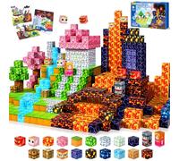 COOLJOYA Magnetic Blocks-150 PCS Magnetic Building Blocks, Construction Toys for Montessori Birthday Gifts, STEM Sensory Toys for Boys Girls Age 3 4 5 6 7 8 9 10 Stowable