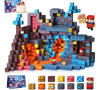 COOLJOYA Magnetic Blocks, 108PCS Magnetic Building Blocks for Kids Boys Girls Aged 3 4 5 6 7 8 Years Old, Montessori STEM Toys for Toddlers Kids, Stacking Construction Toys Bike Dinosaur Sword