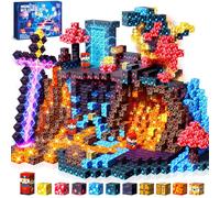 COOLJOYA Magnetic Blocks, Magnetic Building Blocks for Kids Boys Girls | Easter Gifts for Kids, Montessori STEM Toys for Toddlers Kids Aged 3 4 5 6 7 8 Years Old, Halloween Sword Lava