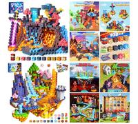 COOLJOYA Magnetic Blocks Sets, 258-Piece Building Toys for Kids Ages 3-8, Montessori STEM Learning Construction Kit, Safe Creative Educational Gift for Boys & Girls