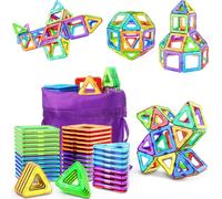 COOLJOYA Magnetic Building Blocks,40Pcs Magnetic Tiles for Kids, Toy for 3 4 5 6 7 8 Year Old Boys & Girls Educational Toy Birthday Gifts for Kids