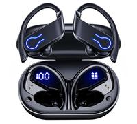 CoolJumper 2026 Ultimate Bluetooth V6.1 Earbuds, Dual LED Display, Mini In-Ear Design, Deep Punchy Bass, 48H Playtime, IP7 Waterproof (Brown)