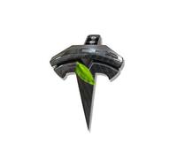 COOLKO Front Hood/Grille Bright Emblem Logo Compatible with Tesla Model X - Matte Carbon Fiber Pattern 1 Piece