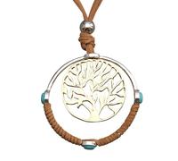 COOLLA Necklace Vintage Boho Style Multilayer Pendant Long Sweater Necklace Jewelry for Women Men with Adjustable Cord (Tree of Life Pendant)