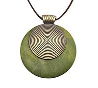COOLLA Women's Multi-Layer Pendant Necklaces Vintage Jewelry Fashion Long Pullover Necklaces for Women, Leather, No Gemstone