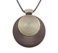 COOLLA Womens Multilayer Pendant Necklaces Vintage Jewelry Fashion Long Sweater Necklace for Woman, Leather, No Gemstone