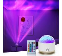 Coollamp Northern Lights Aurora Projector, Battery Operated 16 Colors Lighting Galaxy Sensory Night Light with Remote Control, Kids Mood Lighting for Bedroom Party Game Rooms Teen Girl Gift