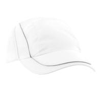 Coolmax Flow Mesh Baseball Cap Headwear Pack of 2 Beechfield White One Size