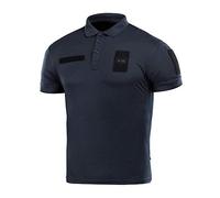 Coolmax Tactical Polo Shirt Duty Uniform Moisture Wicking Short Sleeve Mens T-Shirt (Dark Navy Blue, Medium)