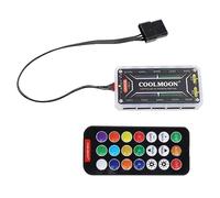 COOLMOON RGB Color Change Controller 10X6Pin Fan 2X4Pin Light Bar Intelligent
