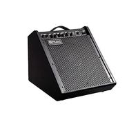Coolmusic 100W Bluetooth Instrument Amplifier, 2 Channel Drum & Keyboard Amplifier, 10” Powered Monitor Speaker with 3-Band EQ & DI Output for Practice, Home Studio & Small Gig