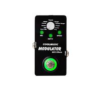 COOLMUSIC A-ME01 Modulator Multi Effects Pedal with 11 Modes Dyna Filter Wah Chorus Tremolo Flanger Phaser Rotary Ring