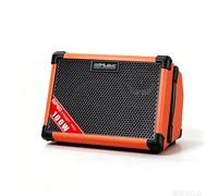 Coolmusic BP80 Battery Powered Acoustic Guitar Amplifier- Portable Bluetooth Speaker 100W, 6 Inputs,3 Band EQ,Orange