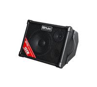 Coolmusic BP80 Battery Powered Acoustic Guitar Amplifier- Portable Bluetooth Speaker 100W, 6 Inputs,3 Band EQ,Black