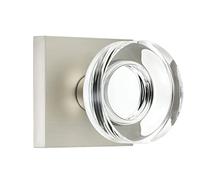 COOLNEWS Crystal Passage Door Knobs for Hallway/Closet,Satin Nickel Door Knobs,Passage Function,Satin Nickel Finish