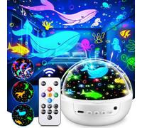 COOLNIGHT Baby Sensory Toys for Autism | 3HD Films & 31 Colors & 360° Rotate & 3 Brightness Baby Gifts for Boys Toys for 1 Year Old Boys Sensory Light Girl Gifts
