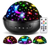 COOLNIGHT Night Light Projector for Bedroom, 93 Lighting & 3 Films Baby Sensory Lights, 360° Rotate & Timer & Dimmable Star Projector Plug in Night Light Kids,Light Up Sensory Toys for Autism