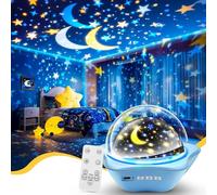 COOLNIGHT Star Lights for Bedroom, 72 Lighting Modes Star Projector Lights for Kids Room, 2400mAh Rechargeable Night Light Kids, Remote 360° Silent Sensory Light Projector for Boys Gifts