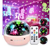 COOLNIGHT Unicorn Gifts for Girls Toy,【93 Modes+Remote】 Unicorn Toys, 3 Timer & 3 Brightness Baby Gifts for 4 Year Old Girl, 360° Rotate Baby Toys,Cute Room Decor Girls Bedroom Decor