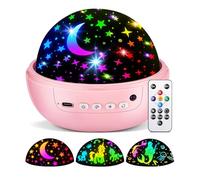 COOLNIGHT Unicorn Mermaid Star Projector for Kids, 3 Films & 93 Effects, Remote & 3 Timers, 360° Quiet Rotation, Pink, Plastic, Multicolor, Night Light Projector