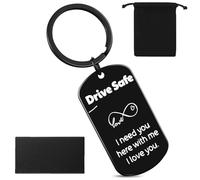 Coolon Drive Safe Keychain Gifts for Man Boyfriend Husband, Keyring Gifts for Men Him Birthday Valentine’s Day Easter Anniversary Present