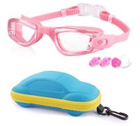 COOLOO Kids Swimming Goggles Kids Goggles Silicone Nose Bridge Clear Vision