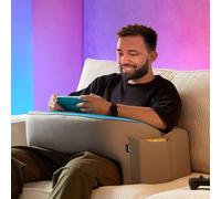 cooloo8 Reading Pillow for Gaming, Large Arm Rest Pillow, Memory Foam Bed Rest Pillow for Reading, Working, Playing Steam Deck Switch or Sitting in Bed Floor Sofa(Grey)