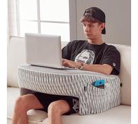 cooloo8 Reading Pillow for Lap, Extra Large Arm Rest Pillow for Adult, Memory Foam Lap Desk Pillow for Reading, Working, Crocheting, Playing Steam Deck Switch or Sitting in Bed Couch(Ash Grey)