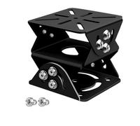 Coolotic CCTV Security Camera Universal Pole Mounting Mount Bracket Adapter for PTZ Dome Surveillance Camera (3D Black Mount)
