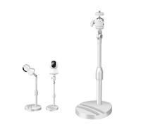 Coolotic Indoor Surveillance Camera Stand, 1/4-Inch Standard Screw, Compatible with Multiple Models, Tabletop Camera Stand, Simple Installation, Multifunctional, White, High Rigidity Resin, Weighted