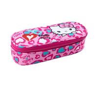 CoolPack Hello Kitty Campus Pencil Case - Pencil Case with Divider Flap - Pencil Case for School and Office - Hello Kitty Sweet Leopard