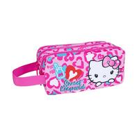 CoolPack Hello Kitty Primus Pencil Case - 3 Zipped Pockets - Case with Carry Strap - Hello Kitty Sweet Leopard