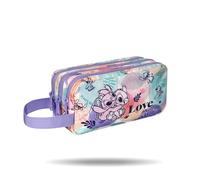Coolpack Pencil Case Three Zippers Stitch Pastel, multicoloured, School Pencil Case