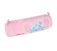 CoolPack Tube Stitch Fluffy Pencil Case - Cuddly Pencil Case for School & Everyday Use, Pink, Fluffy