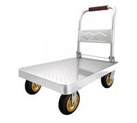 Coolpleasant 500kg Flatbed Trolley,folding Platform Trolley,90 * 60cm Dolly Trolley With Wheels And Handle For Loading And Storage Garage Warehouse Moving Truck