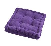 Coolpleasant Square Chair Cushion, 8cm Thick Kitchen Dining Chair Booster Seat Pad,Luxury Floor Pillow Breathable Meditation Mat for Adults Elderly Pets Indoor Outdoor Use(Size:40x40cm,Color:Purple)