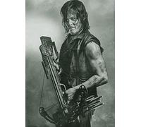 CoolPrintsUK Daryl Dixon Walking Dead Poster Borderless Vibrant Movie Poster Various Sizes (A1 Size 33.1 x 23.4 Inch / 841 x 594 mm)