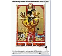 CoolPrintsUK Enter the Dragon Bruce Lee Poster Borderless Vibrant Premium Glossy Movie Poster Various Sizes (A3 Size 16.5 x 11.7 Inch / 420 x 297 mm)