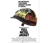 CoolPrintsUK Full Metal Jacket Poster Borderless Vibrant Premium Movie Poster Various Sizes (A3 Size 16.5 x 11.7 Inch / 420 x 297 mm)