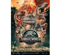 CoolPrintsuk - JURASSIC WORLD FALLEN KINGDOM Poster Borderless Vibrant Premium Glossy Movie Poster Various Sizes (A3 Size 16.5 x 11.7 Inch / 420 x 297 mm)