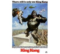 CoolPrintsUK King Kong Classic Poster Borderless Vibrant Premium Glossy Movie Poster Various Sizes (A1 Size 33.1 x 23.4 Inch / 841 x 594 mm)