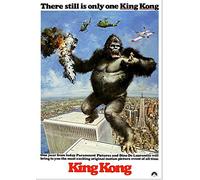 CoolPrintsUK King Kong Classic Poster Borderless Vibrant Premium Glossy Movie Poster Various Sizes (A2 Size 23.4 x 16.5 Inch / 594 x 420 mm)