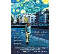 CoolPrintsUK Midnight in Paris Poster Borderless Vibrant Premium Glossy Movie Poster Various Sizes (A1 Size 33.1 x 23.4 Inch / 841 x 594 mm)