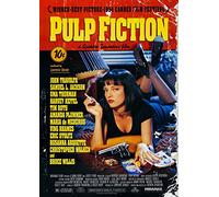 CoolPrintsUK Pulp Fiction Poster Borderless Vibrant Premium Movie Poster Various Sizes (A3 Size 16.5 x 11.7 Inch / 420 x 297 mm)