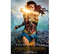 CoolPrintsUK Wonder Woman Poster Borderless Vibrant Premium Glossy Movie Poster Various Sizes (A1 Size 33.1 x 23.4 Inch / 841 x 594 mm)